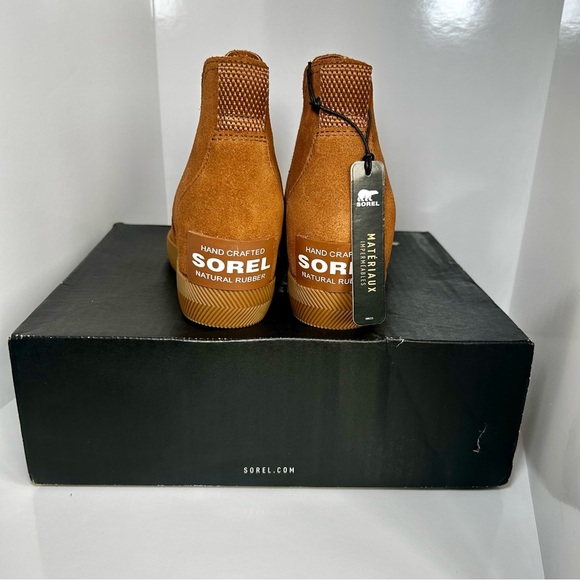 Sorel Women’s Out N About Slip On Wedge Suede Tan Boots, NWT, Waterproof, Size 5 - Picture 6 of 7